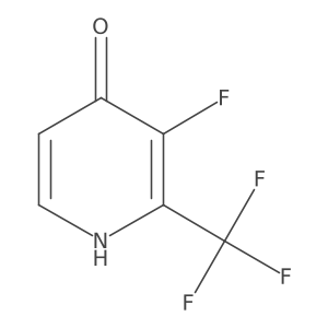 3-Fluoro-4-hydroxy-2-(trifluoromethyl)pyridine Structure