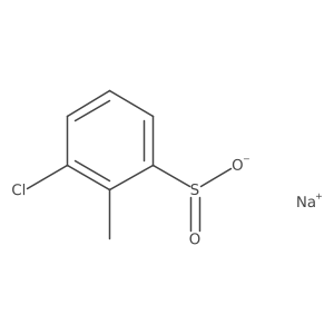 3-Chloro-2-methylbenzenesulfinic acid sodium salt Structure