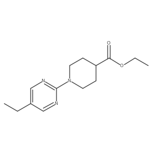 Ethyl 1-(5-ethylpyrimidin-2-yl)piperidine-4-carboxylate结构式