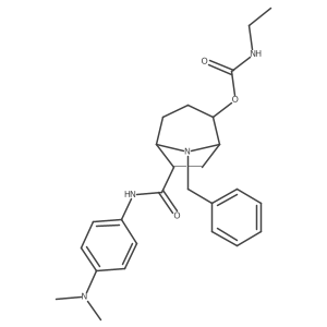 CarbaMic acid, N-ethyl-, (1R,2R,5R,6S)-6-[[[4-(diMethylaMino)phenyl]aMino]carbonyl]-8-(phenylMethyl)-8-azabicyclo[3.2.1]oct-2-yl ester Structure