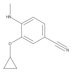 3-Cyclopropoxy-4-(methylamino)benzonitrile Structure