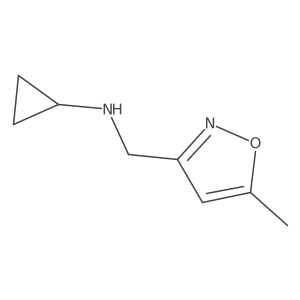 N-((5-Methylisoxazol-3-yl)methyl)cyclopropanamine结构式