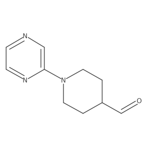 1-(2-Pyrazinyl)-4-piperidinecarboxaldehyde Structure