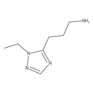 3-(1-ethyl-1H-1,2,4-triazol-5-yl)propan-1-amine Structure
