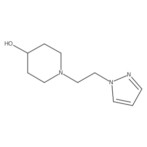 1-[2-(1H-pyrazol-1-yl)ethyl]piperidin-4-ol结构式