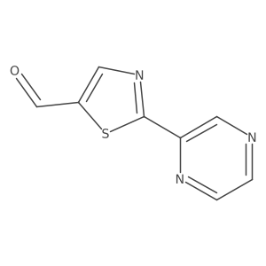 2-(Pyrazin-2-yl)-1,3-thiazole-5-carbaldehyde Structure