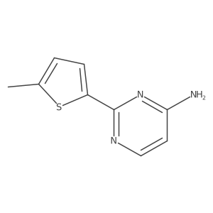 2-(5-Methylthiophen-2-yl)pyrimidin-4-amine结构式