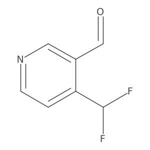 4-(Difluoromethyl)nicotinaldehyde结构式