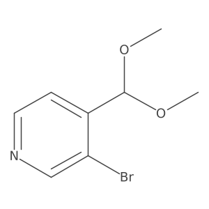 3-Bromo-4-(dimethoxymethyl)pyridine Structure