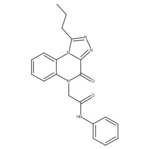 2-(4-oxo-1-propyl[1,2,4]triazolo[4,3-a]quinoxalin-5(4H)-yl)-N-phenylacetamide结构式