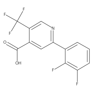 2-(2,3-Difluorophenyl)-5-(trifluoromethyl)isonicotinic acid Structure