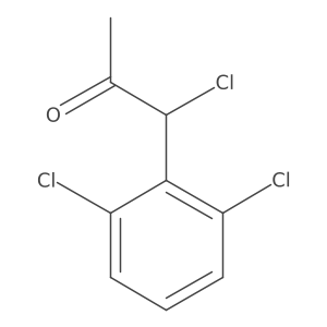 1-Chloro-1-(2,6-dichlorophenyl)propan-2-one结构式