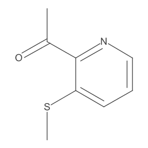 1-(3-(Methylthio)pyridin-2-yl)ethanone Structure