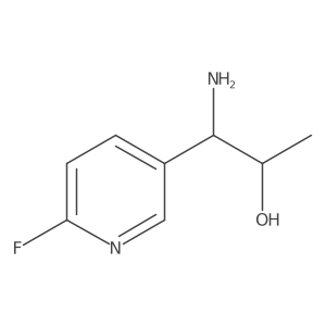 (1R,2S)-1-Amino-1-(6-fluoropyridin-3-yl)propan-2-ol Structure