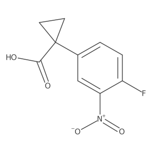 1-(4-Fluoro-3-nitrophenyl)cyclopropane-1-carboxylic acid Structure