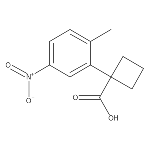 1-(2-Methyl-5-nitrophenyl)cyclobutane-1-carboxylic acid Structure