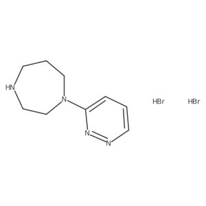 1-(Pyridazin-3-yl)-1,4-diazepane dihydrobromide结构式