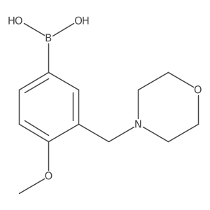 (4-Methoxy-3-(morpholinomethyl)phenyl)boronic acid Structure