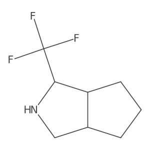 Cyclopenta[c]pyrrole, octahydro-1-(trifluoromethyl)-结构式