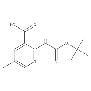 2-{[(Tert-butoxy)carbonyl]amino}-5-methylpyridine-3-carboxylic acid Structure