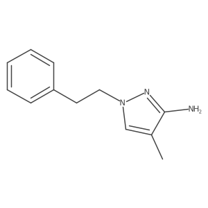 4-Methyl-1-phenethyl-1h-pyrazol-3-amine Structure