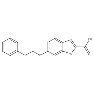 6-(2-phenylethoxy)benzofuran-2-carboxylic acid结构式