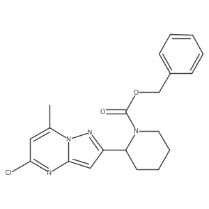 (S)-benzyl 2-(5-chloro-7-methylpyrazolo[1,5-a]pyrimidin-2-yl)piperidine-1-carboxylate Structure
