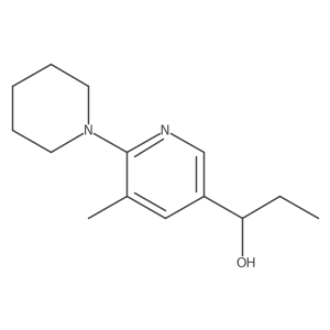 1-(5-Methyl-6-(piperidin-1-yl)pyridin-3-yl)propan-1-ol Structure
