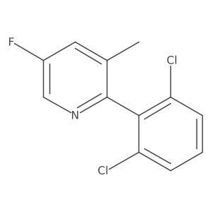 2-(2,6-Dichlorophenyl)-5-fluoro-3-methylpyridine Structure