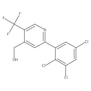 2-(2,3,5-Trichlorophenyl)-5-(trifluoromethyl)pyridine-4-methanol结构式