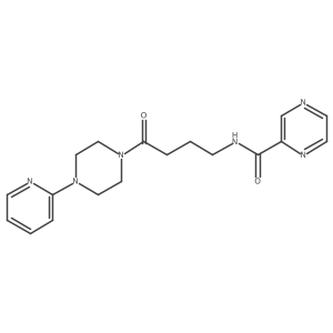 N-{4-oxo-4-[4-(2-pyridyl)piperazino]butyl}-2-pyrazinecarboxamide Structure
