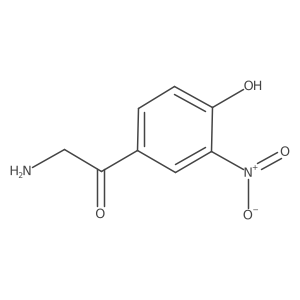 2-Amino-1-(4-hydroxy-3-nitrophenyl)ethan-1-one Structure
