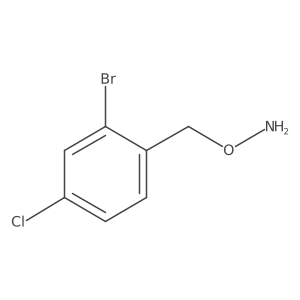 o-[(2-Bromo-4-chlorophenyl)methyl]hydroxylamine结构式