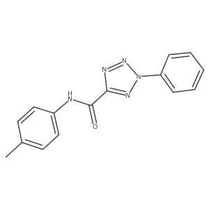 2-phenyl-N-(p-tolyl)-2H-tetrazole-5-carboxamide Structure