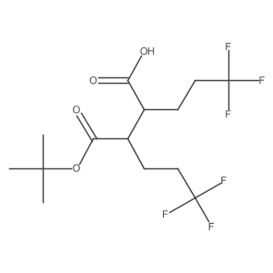 (2R,3S)-2,3-Di(3,3,3-trifluoropropyl)succinic acid 4-tert-butyl ester结构式