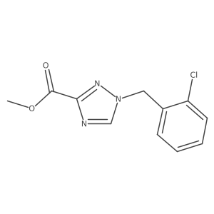 methyl 1-[(2-chlorophenyl)methyl]-1H-1,2,4-triazole-3-carboxylate Structure