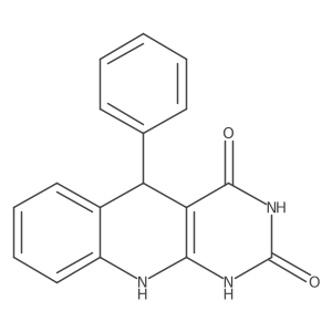5-phenyl-1H,2H,3H,4H,5H,10H-pyrimido[4,5-b]quinoline-2,4-dione结构式