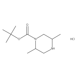 (2S,5S)-1-Boc-2,5-dimethylpiperazine HCl结构式