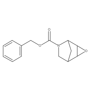 3-Oxa-6-azatricyclo[3.2.1.02,4]octane-6-carboxylic acid, phenylmethyl ester, (1R,2R,4S,5R)-rel- Structure