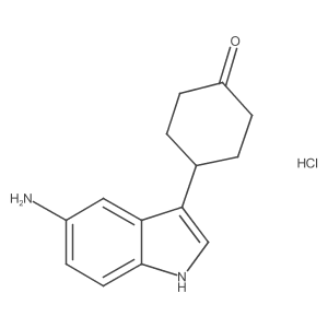 4-(5-Amino-1H-indol-3-yl)cyclohexanone hydrochloride Structure
