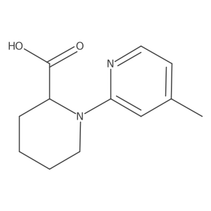 1-(4-Methylpyridin-2-yl)piperidine-2-carboxylic acid结构式