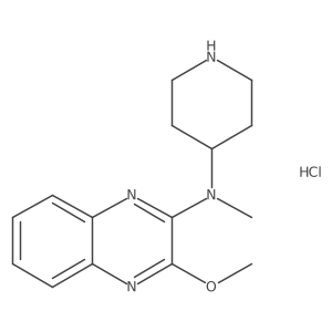 3-methoxy-N-methyl-N-(piperidin-4-yl)quinoxalin-2-amine hydrochloride Structure