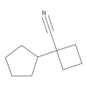 1-Cyclopentylcyclobutane-1-carbonitrile Structure