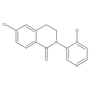 6-Chloro-2-(4-chloro-3-pyridinyl)-3,4-dihydro-1(2h)-isoquinolinone Structure
