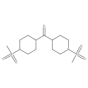 (4-(Methylsulfonyl)piperidin-1-yl)(1-(methylsulfonyl)piperidin-4-yl)methanone Structure