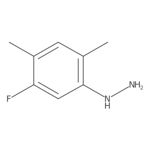 Hydrazine, (5-fluoro-2,4-dimethylphenyl)-结构式