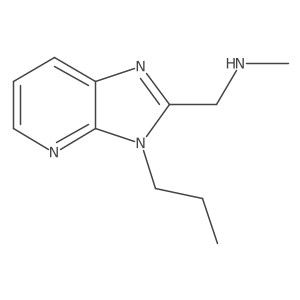 N-methyl-1-(3-propyl-3H-imidazo[4,5-b]pyridin-2-yl)methanamine结构式