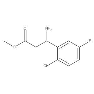 Methyl3-amino-3-(2-chloro-5-fluorophenyl)propanoatehcl Structure