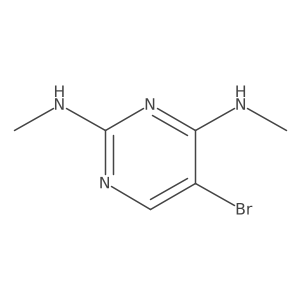 5-bromo-N2,N4-dimethylpyrimidine-2,4-diamine Structure