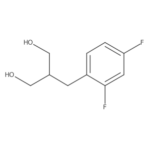 2-[(2,4-Difluorophenyl)methyl]propane-1,3-diol Structure